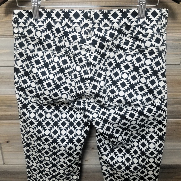 J. Crew | Aztec Print Stretch Skinny Jeans 28 - Picture 6 of 8